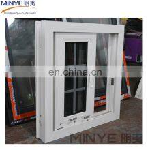 German Famous Brand Production Upvc/pvc Sliding Window With White Grills