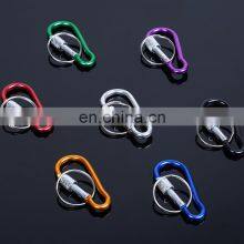 Affordable Snap Black Hooks Metal Custom High Quality Aluminum Carabiner Key Ring Clip thumbnail-5