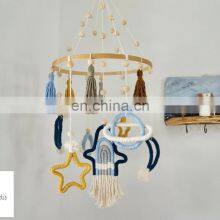 Hot Sale Macrame Baby Boy Crib Mobile, Universe Theme, Plane Solar Moon Star, Rocket Model Vietnam Supplier thumbnail-2