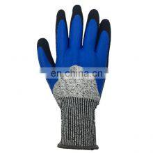 Great Grip HPPE Glass Fiber Construction Cut Resistant Level 5 Nitrile Coated Protective Safety Gloves thumbnail-5