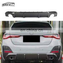 G26 3D Style 2-Side 1-Out Carbon Fiber Rear Diffuser Rear Bumper Lip Rear Splitter For BMW 4 Series G26 thumbnail-1