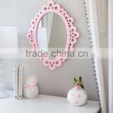 Oval Wall Mirror - Highly Decorative Wall Accessories - Use it for Bedroom and Bathroom Wall, or as a Princess Mirror for Girl's thumbnail-2