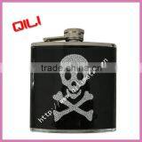 Stainless Steel Flagon With Stick Clear Crystals thumbnail-1