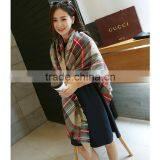 Wholesale Square Cashmere Plaid Blanket Scarf thumbnail-2