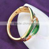 Leaf Shap Brass Gold Plated Indian Fashion Fake Gold Bangle thumbnail-4