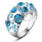 Cheap Price Wholesale Gold Ring Designs Colorful Crystal Stone Ring for Girls thumbnail-2