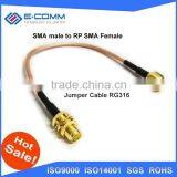 Wholesale RP SMA Female to SMA Male Antenna RG316 Connector Pigtail Jumper Cable RG316