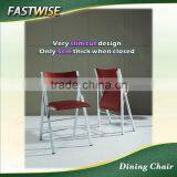 Black PVC Slim Cut Space Saving Design Dining Chair for Dining Room thumbnail-5