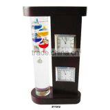 Home Weather Station: Galileo Thermometer, Hygrometer and Quartz Clock thumbnail-3