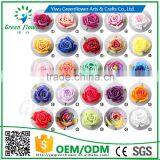 2016 Wholesale MulticolorLuxury Latex PU Artificial Flowers Diamond Rose Head Real Touch Bouquet Wedding Bridal Decor thumbnail-6