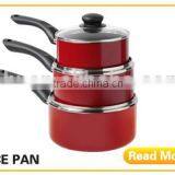 High Performance Aluminum Nonstick Sauce Pan With Glass Lid thumbnail-1