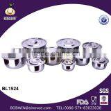 Stainless Steel Material Flat Bottom Pot