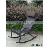 Wicker Rattan Rocking Chair With Rattan For Outdoor Use
