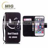 For Iphone 4 / 4s / 5 / 5s / 6s / 6s Plus Soft Silicone Case Inside Colored Drawing The Wallet Leather Phone Case thumbnail-2