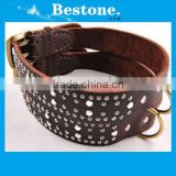 2014 Fashionable Pure Cowhide Pet Collars/pet collars personalized