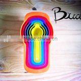 6pcs Wholesale Plastic Measuring Cup With Different Size and ColourBD-C7950 thumbnail-1