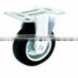 Swivel Castor/ Swivel Brake Castor/ Rigid Castor Fitted With Black Rubber Wheel, Metal Rim thumbnail-3