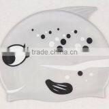 China Supplier Fish Shark Shape Funny Swimming Cap Silicone thumbnail-1