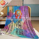 2016 Hot Sell Custom Printing Flannel Blanket With Pictures thumbnail-1