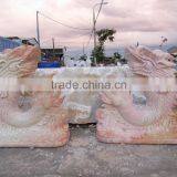 Garden Sea Dragon Statue Marble Stone Hand Carved Sculpture From Vietnam thumbnail-2