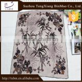 100% silk scarf with landscape painting for adult