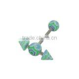 New Arrival Cone Tongue Ring Barbell,Piercing Jewelry thumbnail-1
