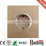 Aluminium 13A Wall Socket With Switch and Neon for Hotel and Villa thumbnail-4