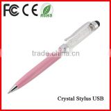 2014 new crystal touch pen usb flash drive
