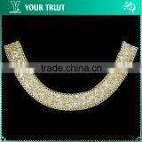 Fashion Ribbon Lady Crystal Jewelry Rhinestone Bead Necklace thumbnail-6