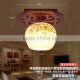 Chinese-made Flower Shade Modern Ceramic Energy Saving Ceiling Lamp Porcelain Wooden Light thumbnail-2
