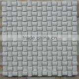 White Cream Marble Mosaic, White Woodvein Marble Mosaic, Round Marble Mosaic thumbnail-3