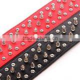 6-8 Inch Fashion Neck Adjustable Unique Spiked Studded Leather Dog Collar thumbnail-3