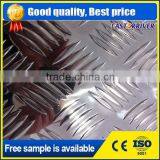 1050 1060 6mm Thickness Big Five Bars Tread Aluminum Sheet
