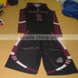 Ladies custome sublimation basketball uniform jersey and shorts 2015