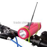 FM Radio TIF SD Card MP3 Bluetooth Speaker With Torch Power Bank