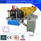 Upright Channel Roll Forming Machine With Hydraulic Punching Holes