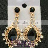 Fashion Flash Drilling Hollow Crystal Earrings Drop Earrings thumbnail-2