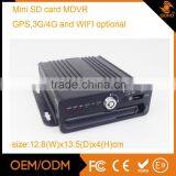 4ch sd card mobile dvr,small size,GPS,3G WIFI mobile DVR