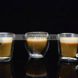 Elegant Clear Mouthblown Double Wall Glass Heat Resistance Borosilicate Drinkware Coffee Tea Milk Glass Cup thumbnail-3