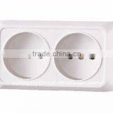 Double 2pin Sockets Without Earth