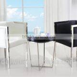 2016 Simple Round Wooden Material Stainless Steel Table