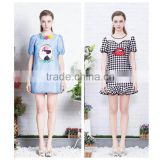 With Pattern Spring And Summer girl dress