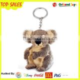 cute plush polar soft koala mini teddy bear keychain