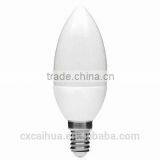 Taiwan Chip 3000K 1w/3w E14 Led Candle Light With Swirling Glitter