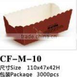 Disposable Rectangle PE Coated Paper Bread Baking Cup thumbnail-5