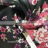 Japanese Style Vintage Flower Print Chiffon Fabric for Women Dress Sandal thumbnail-1