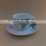 Nice Flower Design Coffee and Tea Set Fine Porcelain Ceramic Cups and Saucers Sets thumbnail-4