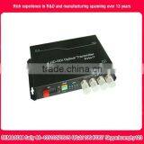 4 Channel Unidirectional HD-SDI 3G-SDI/HDMI/VGI Over Fiber Optic Video Converter Transmitter and Receiver Set