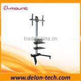 Aluminum 65inch Movable LCD TV Cart LED Trolley Floor Stand thumbnail-1