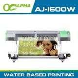 ALPHA 1.6m waterbased inkjet printer use dye ink